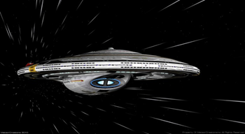 U.S.S. Enterprise at Warp.